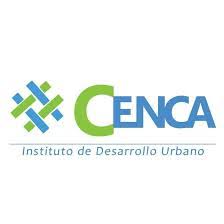 Logo of CENCA Instituto de Desarrollo Urbano with green and blue abstract design.