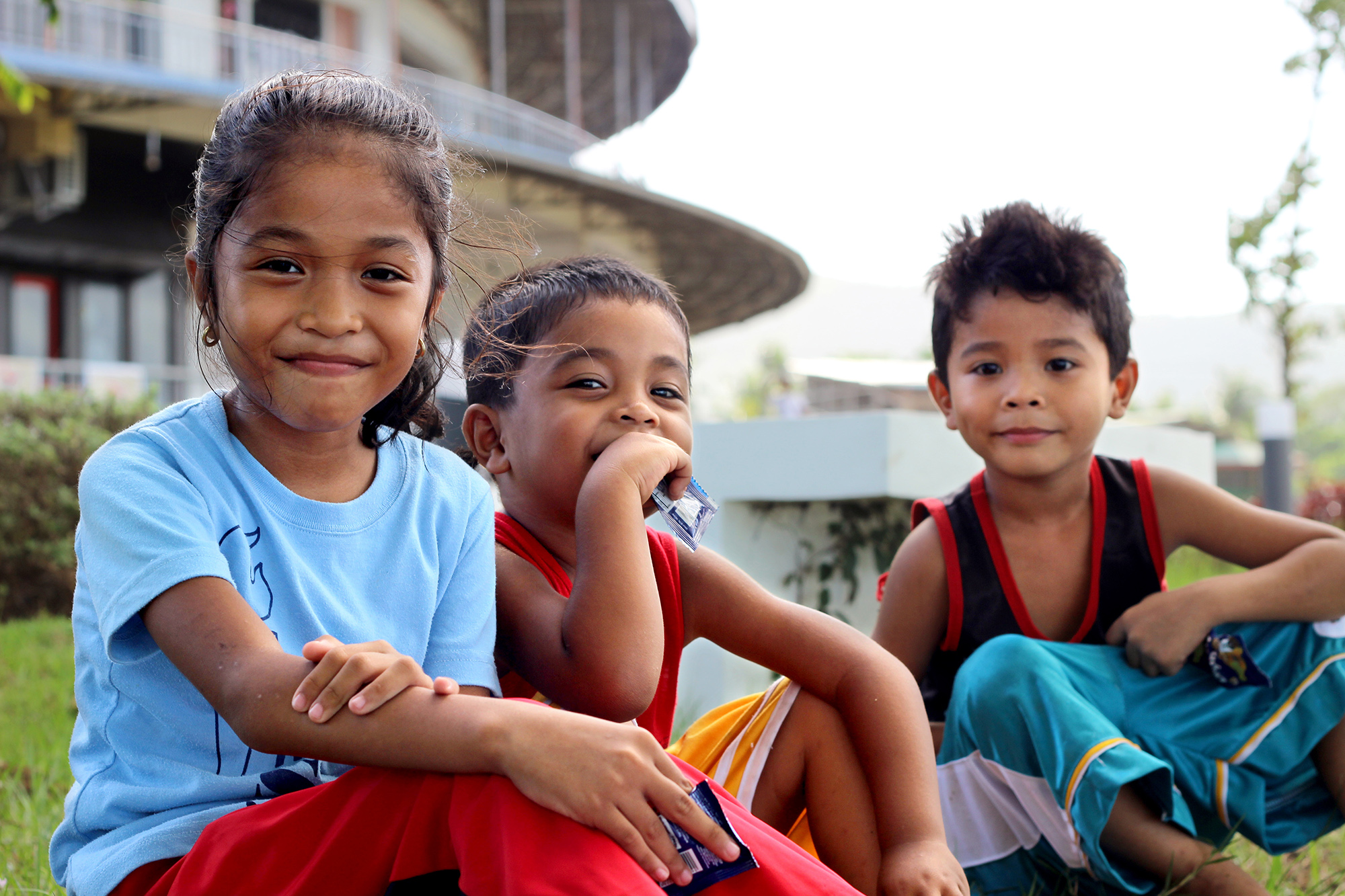 Young children in Philippines