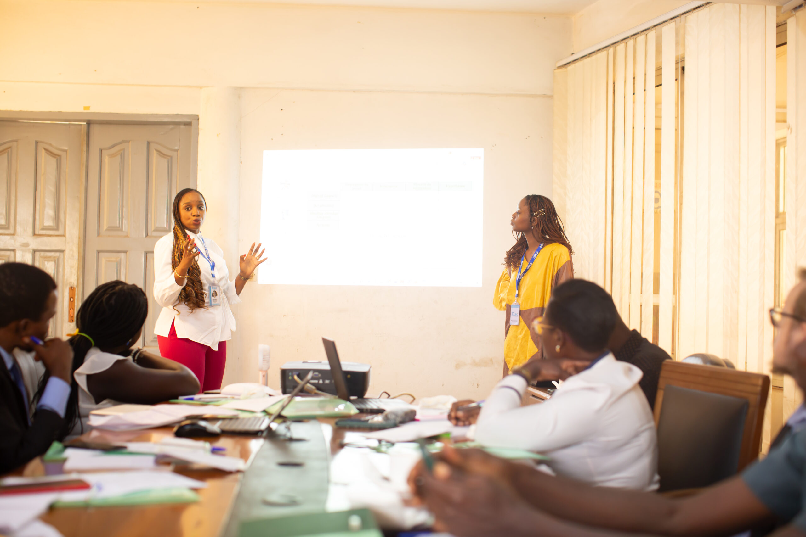 Naomi & Sonia, Training NVP'staff