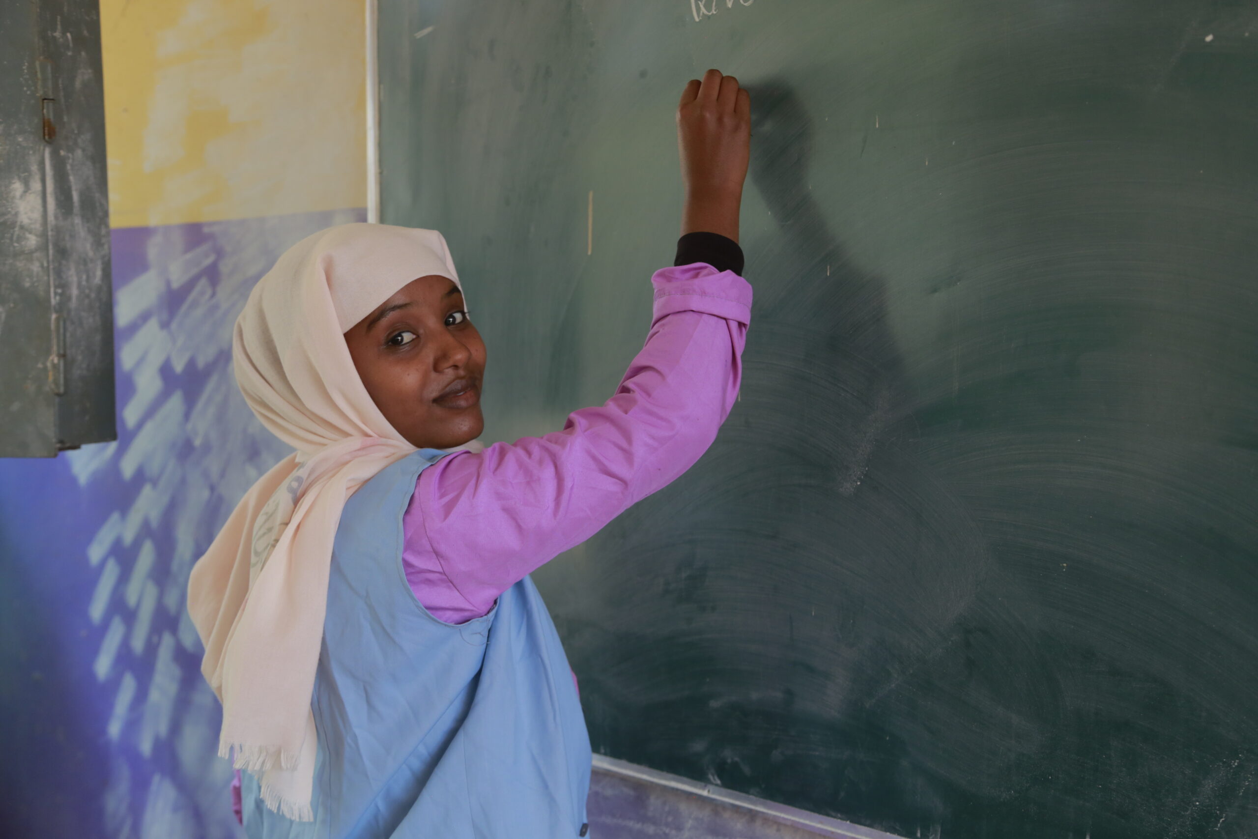 A woman in Ethiopia in high school