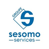 Blue logo with the text "GROUPE Sesomo Services" and a stylized "S" design.