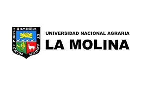 Logo of Universidad Nacional Agraria La Molina with a shield emblem and black text.