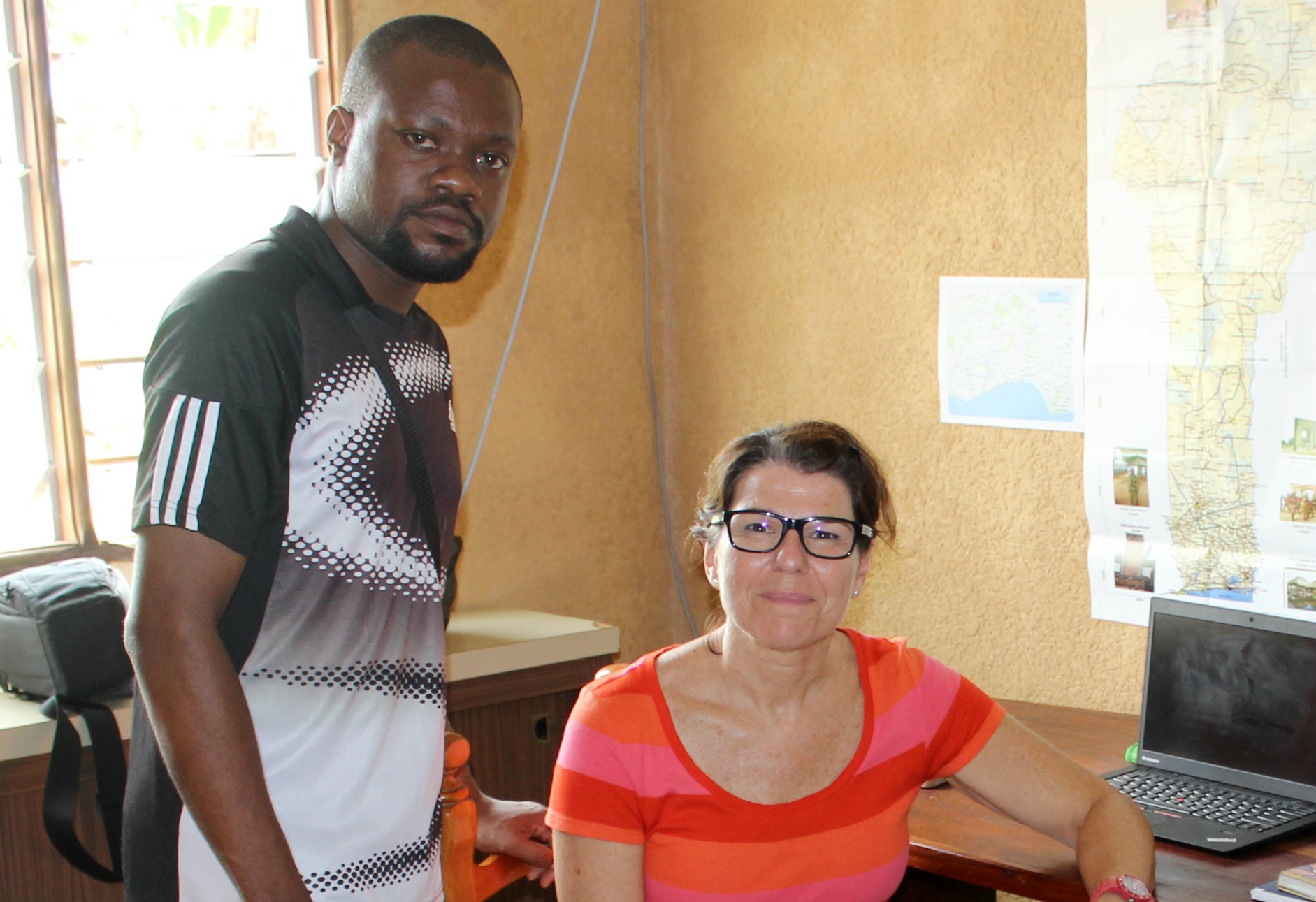 Volunteer Martine Gauthier in Benin